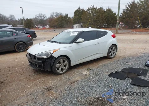 2013 Hyundai Veloster Base W/Gray из США, поврежденный, VIN KMHTC6AD8DU134712